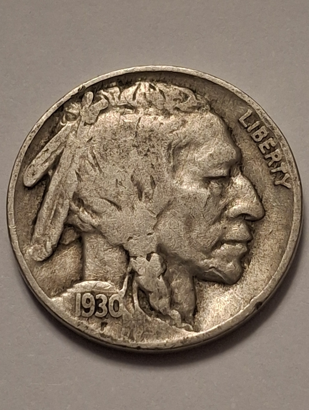 1930 Philadelphia Minted Buffalo Nickel